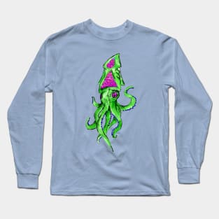 Green Octopus Long Sleeve T-Shirt